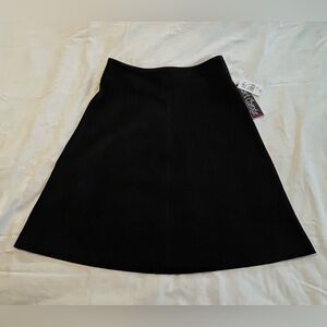 Women’s Exact Change Black A-Line Skirt Size 9 Waist 30” Length 21” New With Tag
